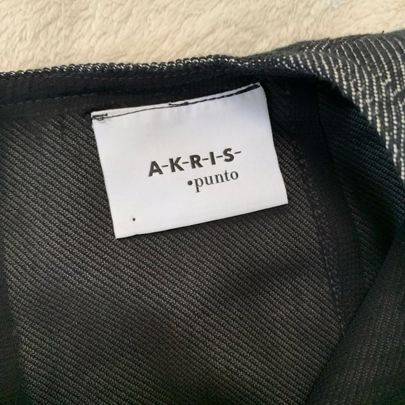 Akris Punto Black Gray Sleeveless Dress Size 14 - Picture 16 of 17